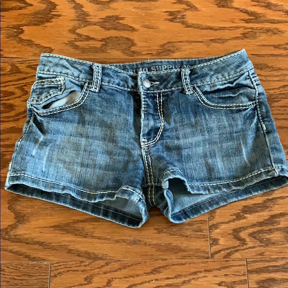 Denim shorts